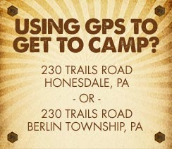 Using a GPS to get to Camp