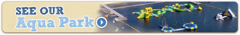 Aqua park at Trails End Camp in Beach Lake, PA
