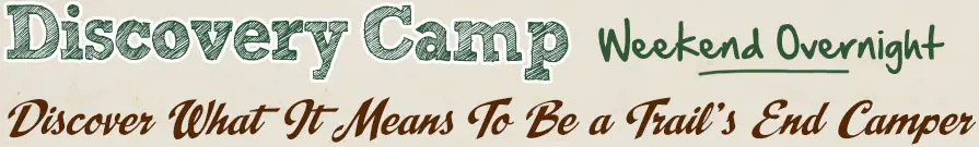 Discovery Camp header graphic at Trails End Camp in Beach Lake, PA
