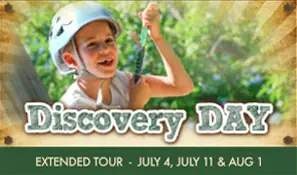 Button linking to extended Discovery Day dates at Trails End Camp