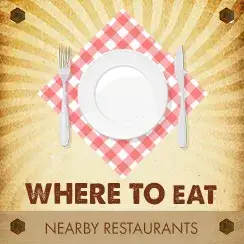 Button linking to dining options near Trails End Camp in Beach Lake, PA