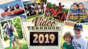 Video Yearbook 2019 button linking to camper highlights from Trails End Camp