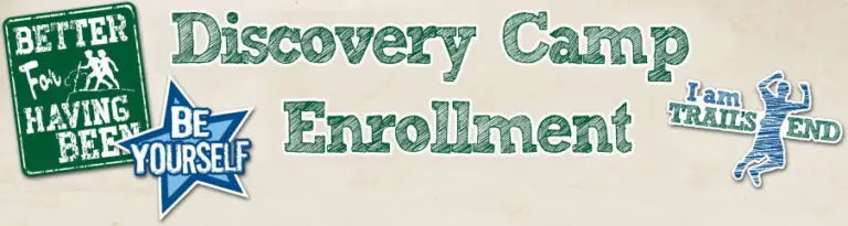 Enrollment graphic for Discovery Camp at Trails End Camp in Beach Lake, PA