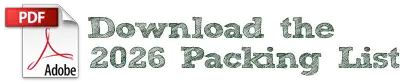 Download packing list graphic for Trails End Camp families in Beach Lake, PA