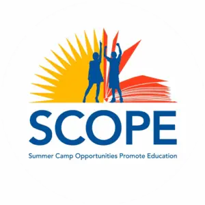 Logo for SCOPE Summer Camp Opportunities Promote Education