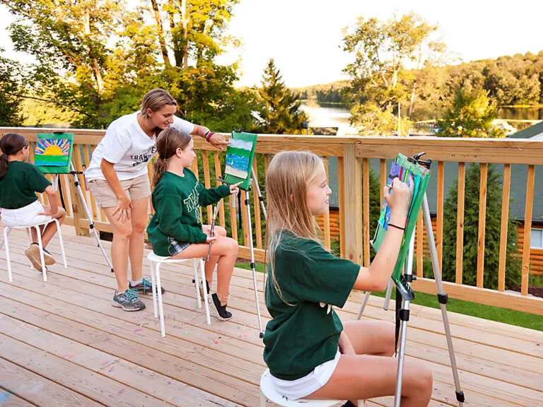 Artistic expression activities at Trails End Camp