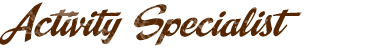 Activity specialist subheader graphic highlighting specialty staff roles at Trails End Camp in Beach Lake, PA