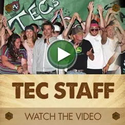 Staff landing subheader graphic introducing camp employment at Trails End Camp