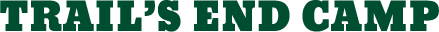 trail's end camp logo font