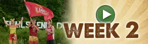 Week 2 video button featuring highlights from the 2025 summer at Trails End Camp