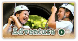 Adventure video thumbnail featuring campers on ropes course activities at Trails End Camp in Beach Lake, PA